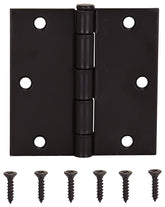 ProSource 20338ORX Square Corner Door Hinge, Steel, Oil-Rubbed Bronze, Loose Pin, 180 deg Range of Motion